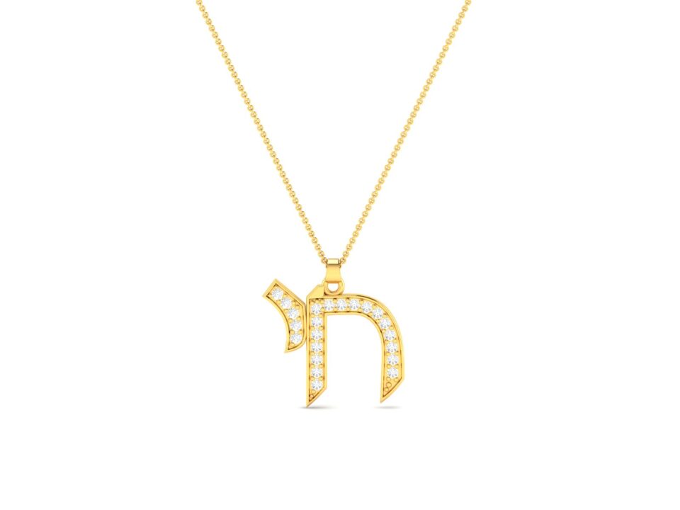 שרשרת "חי" יהלומים