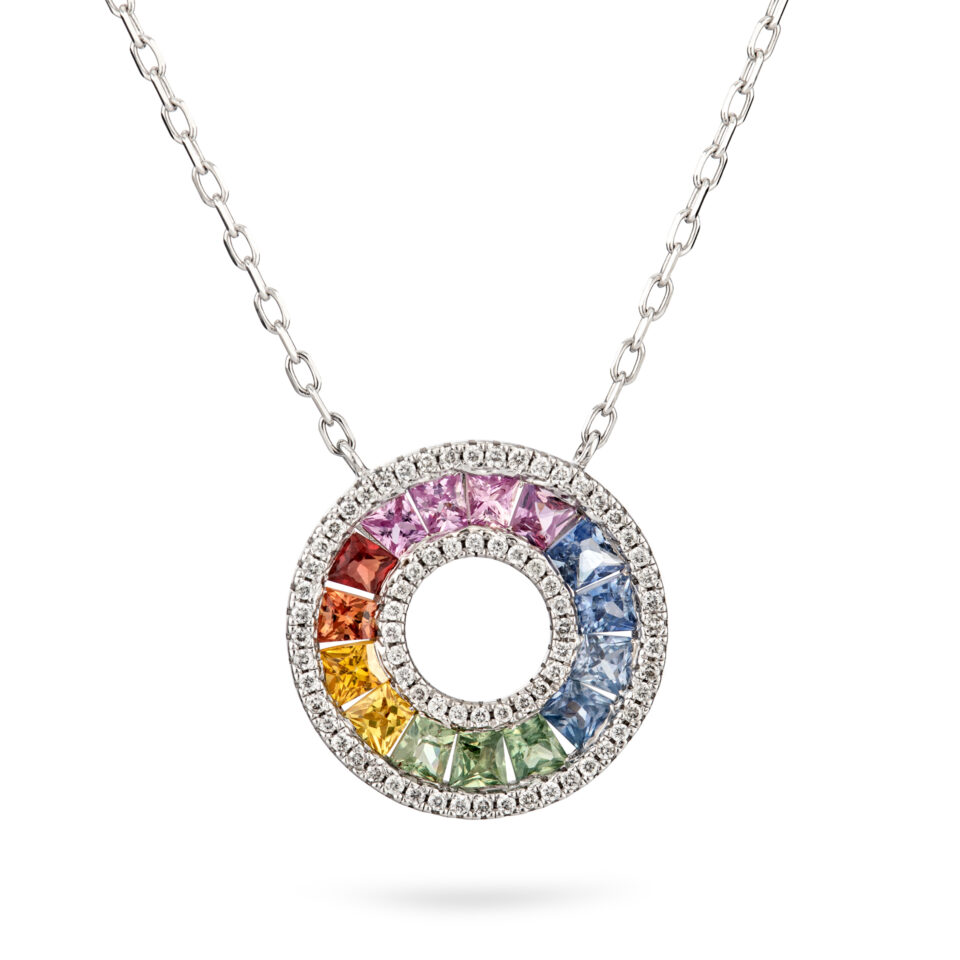 שרשרת Rainbow זהב 18 קראט